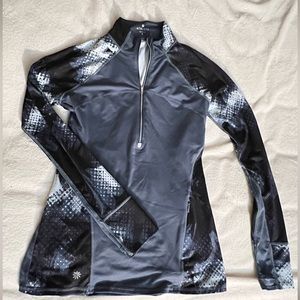 Athleta Seamless Half zip Long sleeve Top